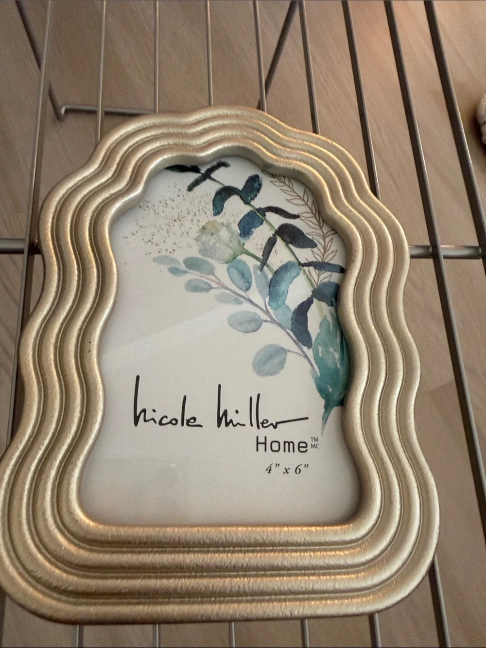 Nicole Miller Gold Wavy Decorative Picture Frame